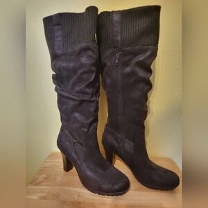 Aerosoles Brown Knee-High Women's Suede Boots